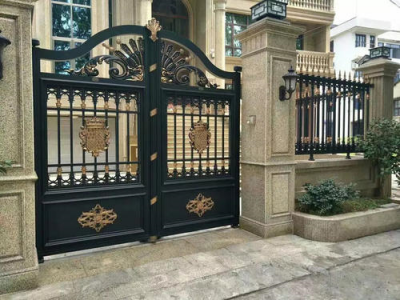 成都新都铝艺大门铝艺栏杆图5