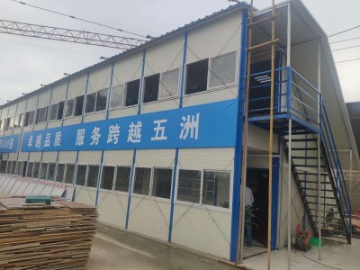 温州鑫盛彩钢房 活动房 工地彩钢围挡净化车间 2手双坡彩板房图4