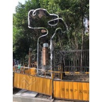 铜川城市景观 不锈钢尺子雕塑 大型量具制作