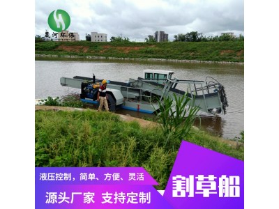 晟河水浮莲清理设备 水面垃圾打捞清理船图5
