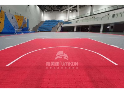 佛山工厂软塑拼装地板中山悬浮地板施工广州球场划线图2