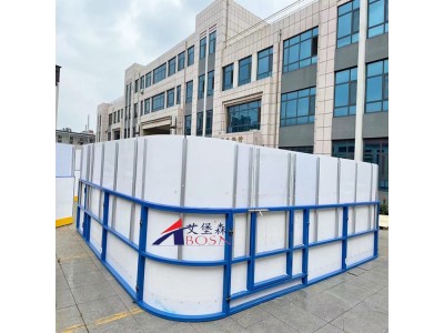 滑雪场围栏挡板 防撞界墙 仿真冰场围栏当板板仿真冰板定制厂家图4