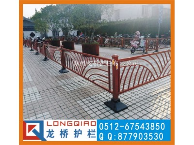 苏州花式道路护栏 道路隔离护栏 景区镀锌钢喷塑护栏图2