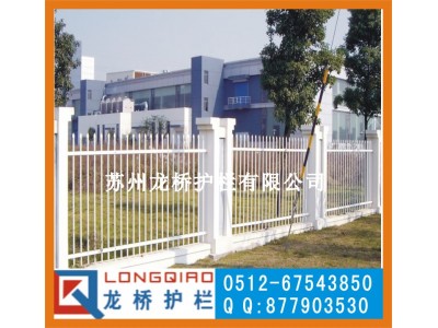 江苏护栏 江苏厂区围墙栅栏 栏杆 锌钢拼装式 龙桥制造图2