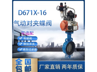 D671X-16气动衬氟对夹蝶阀图1